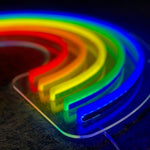 "Regnbue" Led neonskylt.