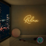 "Relax" Led neonskylt.