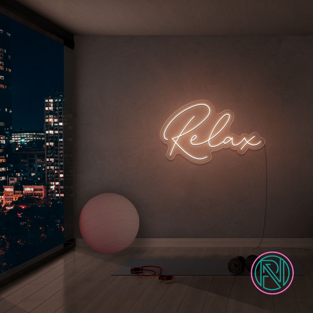 "Relax" Led neonskylt.