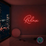 "Relax" Led neonskylt.