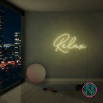 "Relax" Led neonskylt.