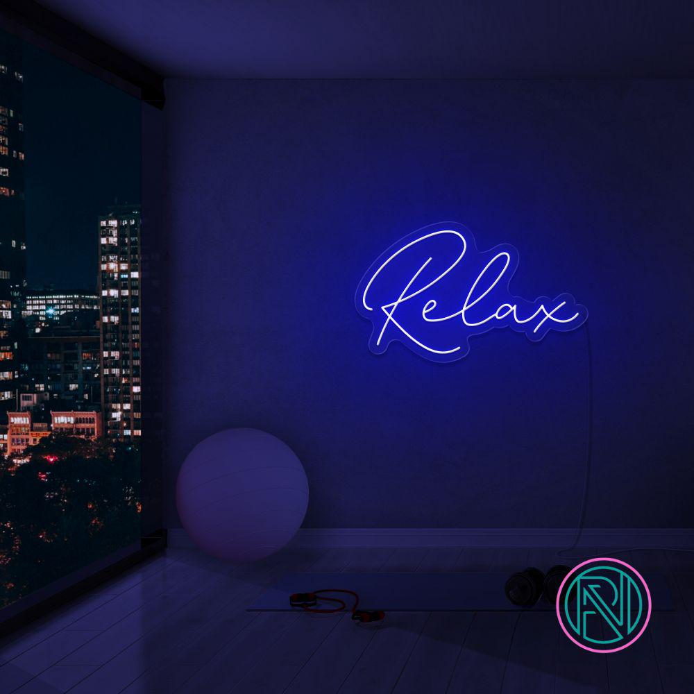 "Relax" Led neonskylt.