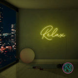 "Relax" Led neonskylt.