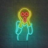 "Skriet" Led neonskylt