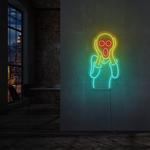 "Skriet" Led neonskylt