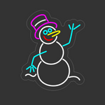 "SnowMan" Led neonskylt.