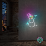 "SnowMan" Led neonskylt.