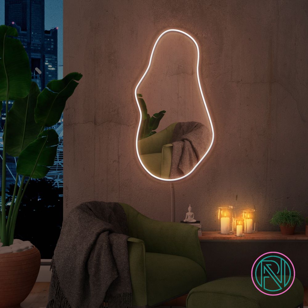 Spegel "Trendy med RGB" Led neonskylt.