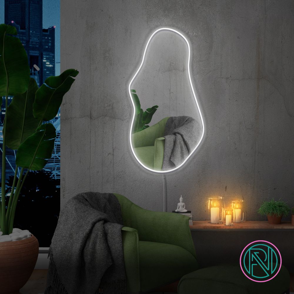 Spegel "Trendy med RGB" Led neonskylt.