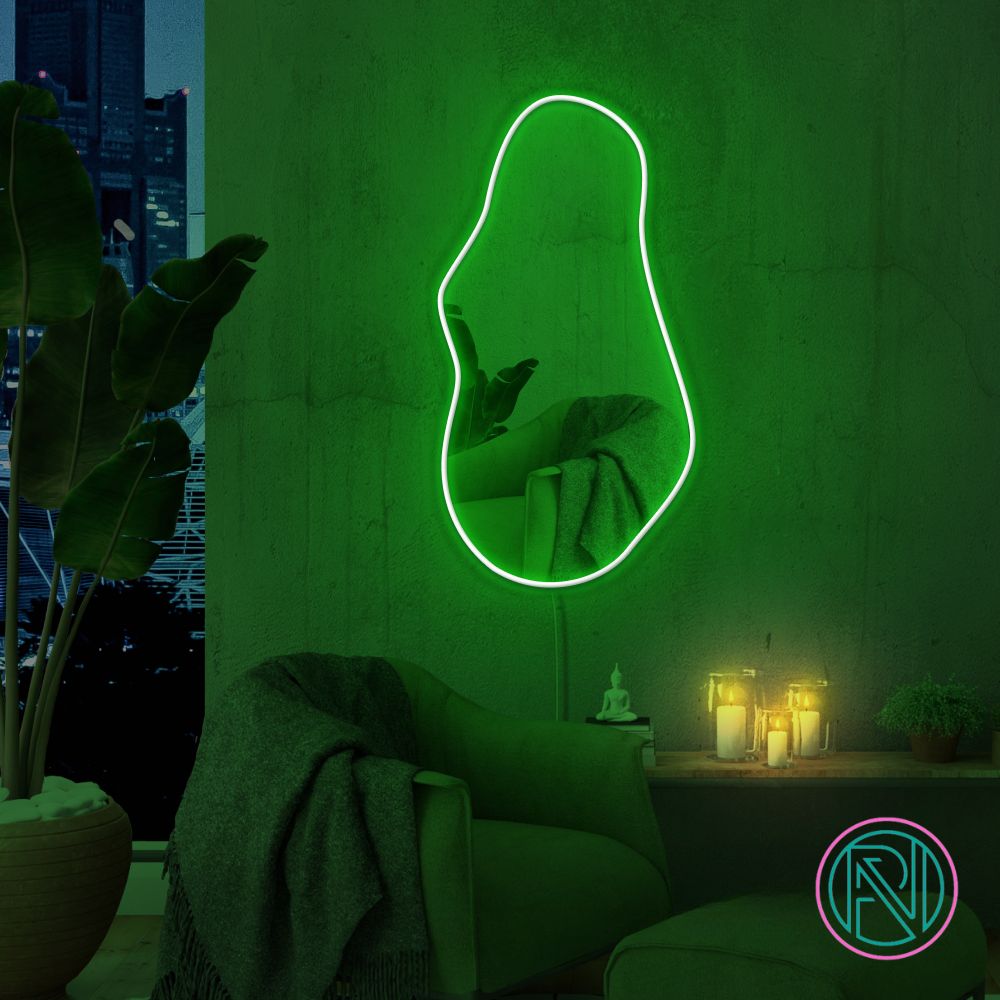 Spegel "Trendy med RGB" Led neonskylt.