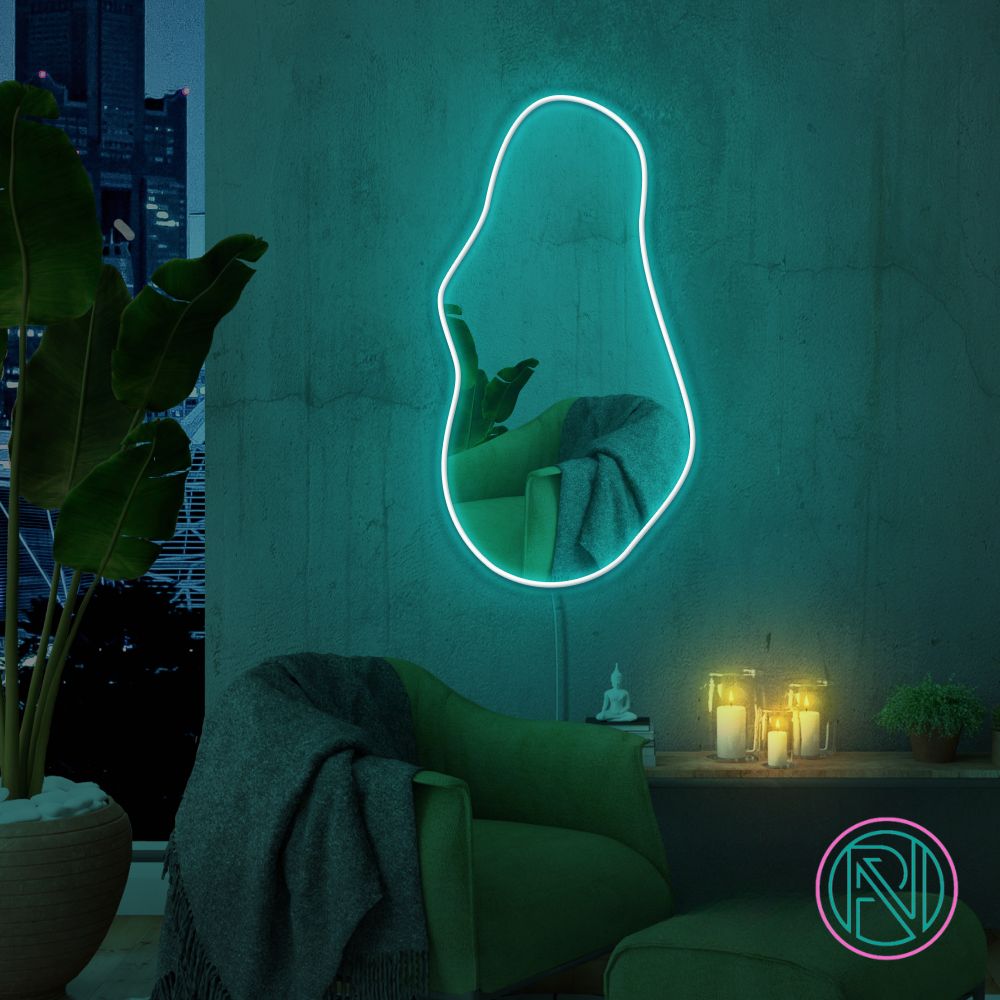 Spegel "Trendy med RGB" Led neonskylt.
