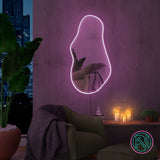 Spegel "Trendy med RGB" Led neonskylt.