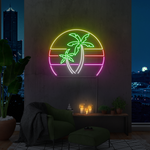 "Tropisk Sunset stor" Led neonskylt