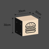 "Ljusboks" Burger ikon - Välj din storlek