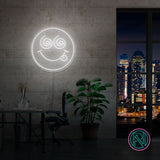 "crazy face" Led neonskylt.