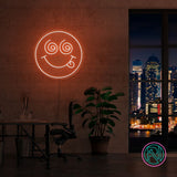 "crazy face" Led neonskylt.