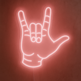 "Love Hand" Led Neonskylt.