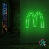 "M" Led neonskylt.