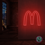 "M" Led neonskylt.