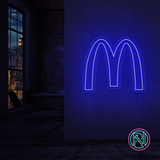 "M" Led neonskylt.